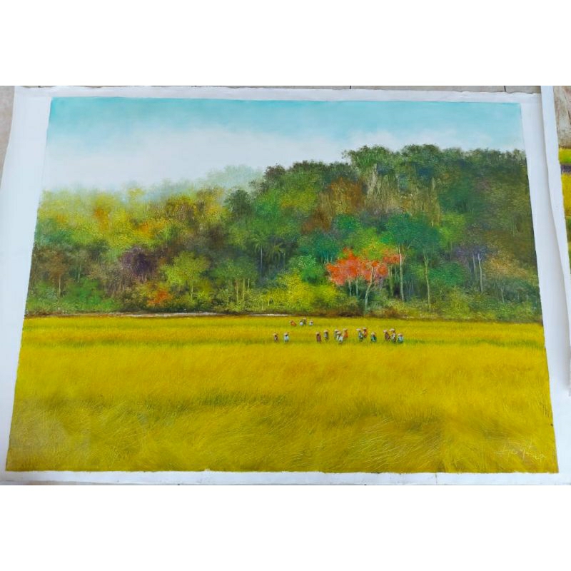 lukisan panen raya