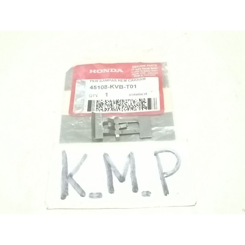 PER PLAT KAMPAS REM DISPAD DEPAN BEAT VARIO SCOOPY SPACY KODE KVB
