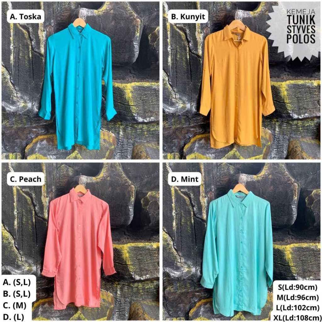 KEMEJA TUNIK ST.YVES BRANDED ORIGINAL