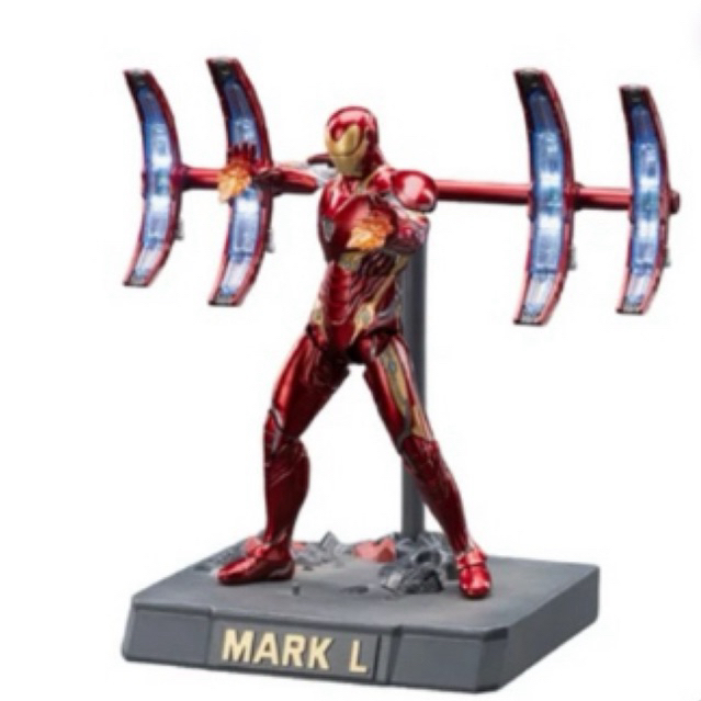 Zd 7 Inci Infinite Action Figure X Iron Man Mark 5 Movie Scene Set