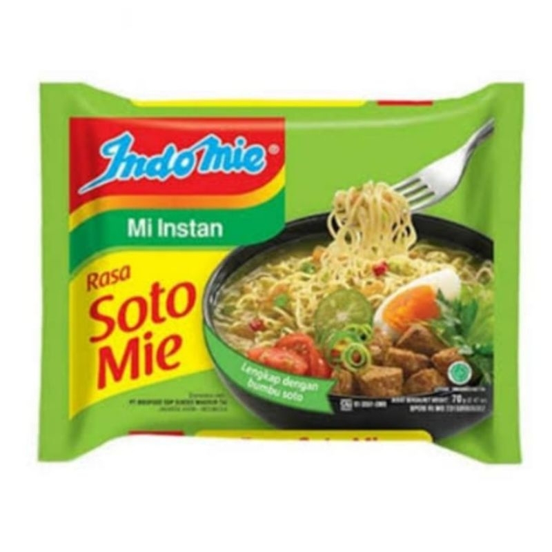

Indomie Rasa Soto Mie 1 pcs
