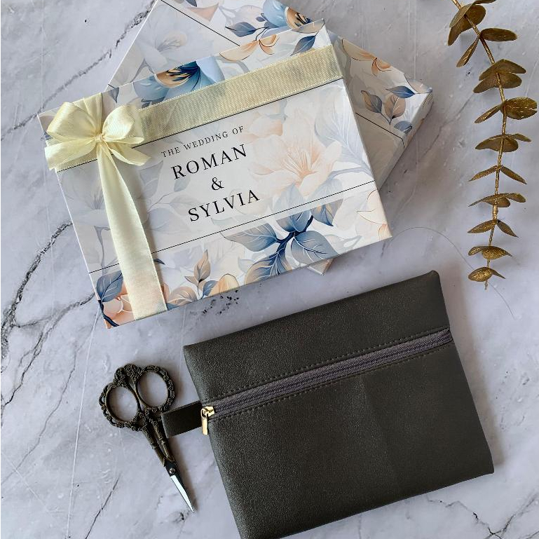 𝗣𝗥𝗘𝗠𝗜𝗨𝗠 SOUVENIR POUCH ZIPPER Z3-1 18 x 14 CM INCLUDE PACKING PAPER BOX FULL PITA DESAIN CUSTOM ZIPP