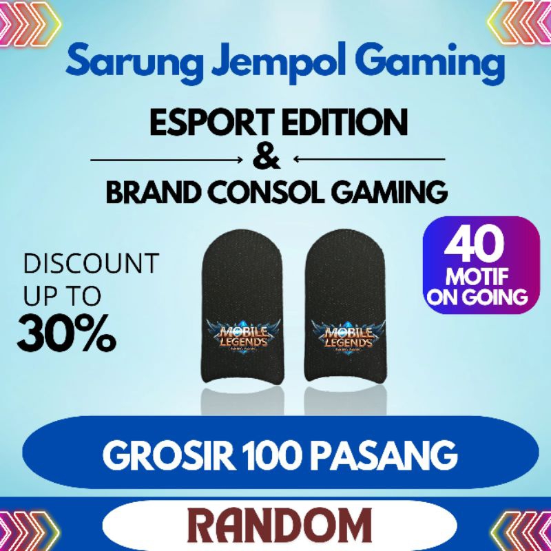 (Grosir 100 pasang) SARUNG JEMPOL GAMING GAMING, SARUNG JEMPOL GAME, SARUNG JEMPOL VIRAL