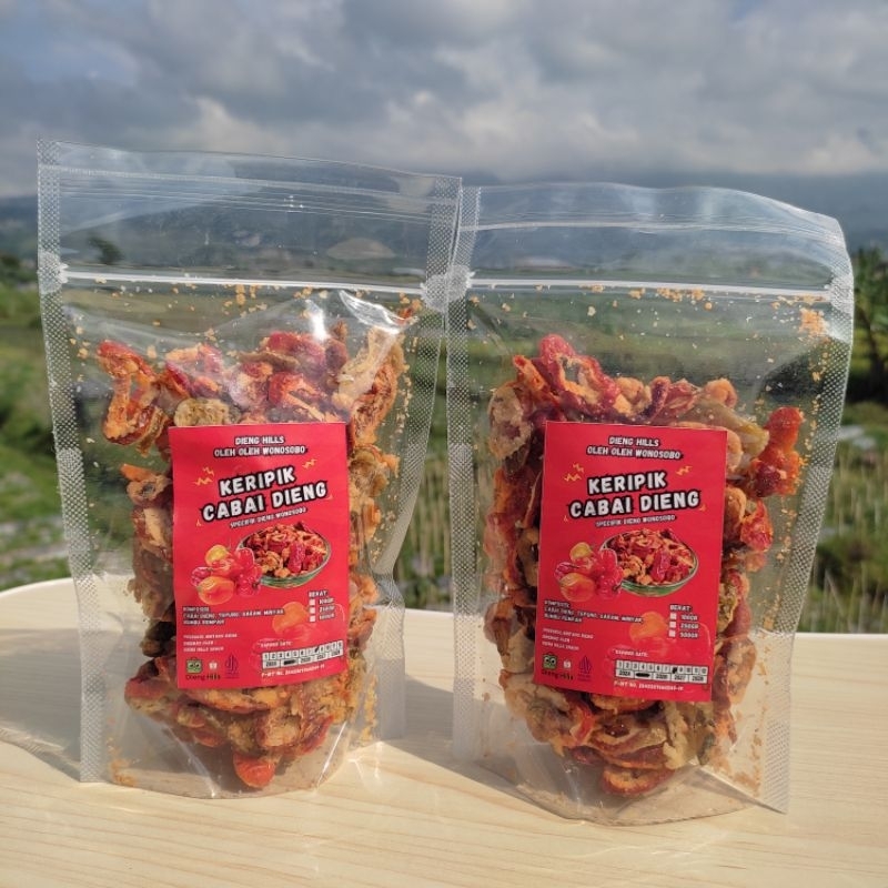 

KERIPIK CABAI DIENG CRISPY OLEH OLEH KHAS DIENG WONOSOBO KERIPIK CABAI / KRIPIK CABAI CRISPY CEMILAN KEKINIAN SEHAT ENAK