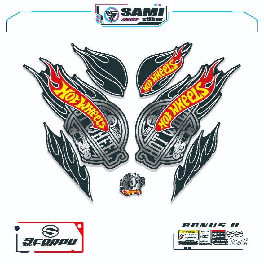 Stiker Striping Body Motor Honda Scoopy Atau  Variasi Free Sticker Set / SETIKER SCOOPY / STIKER SCO