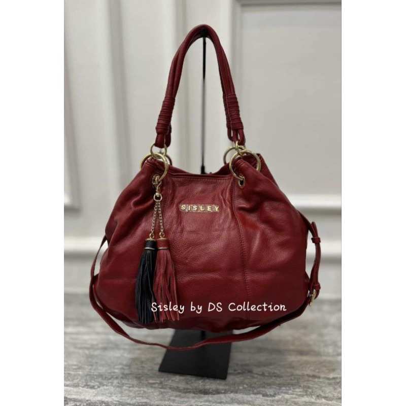 Sisley Tas Kulit Merah DS Collection