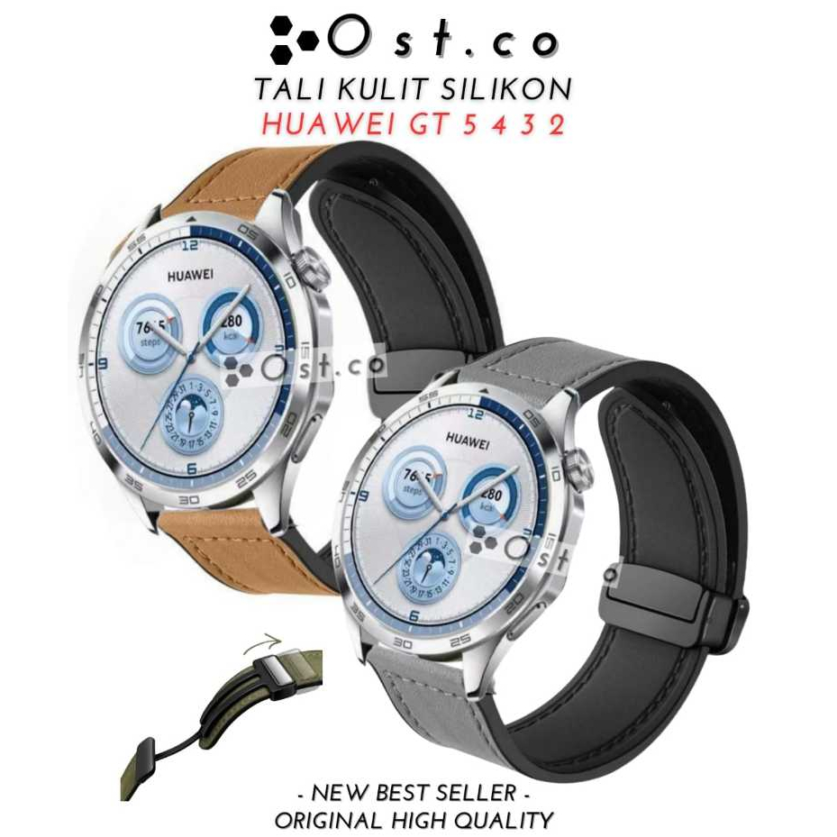 New Strap Leather Huawei GT 6 GT 5 46mm GT 6/5 PRO GT 4 Tali Kulit GT 5 46mm GT 3 / 2 Strap Huawei G