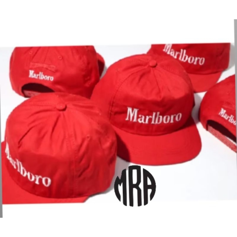 TOPI Snapback bordir Marlboro/ Classic Vintage Marlboro Warna Merah