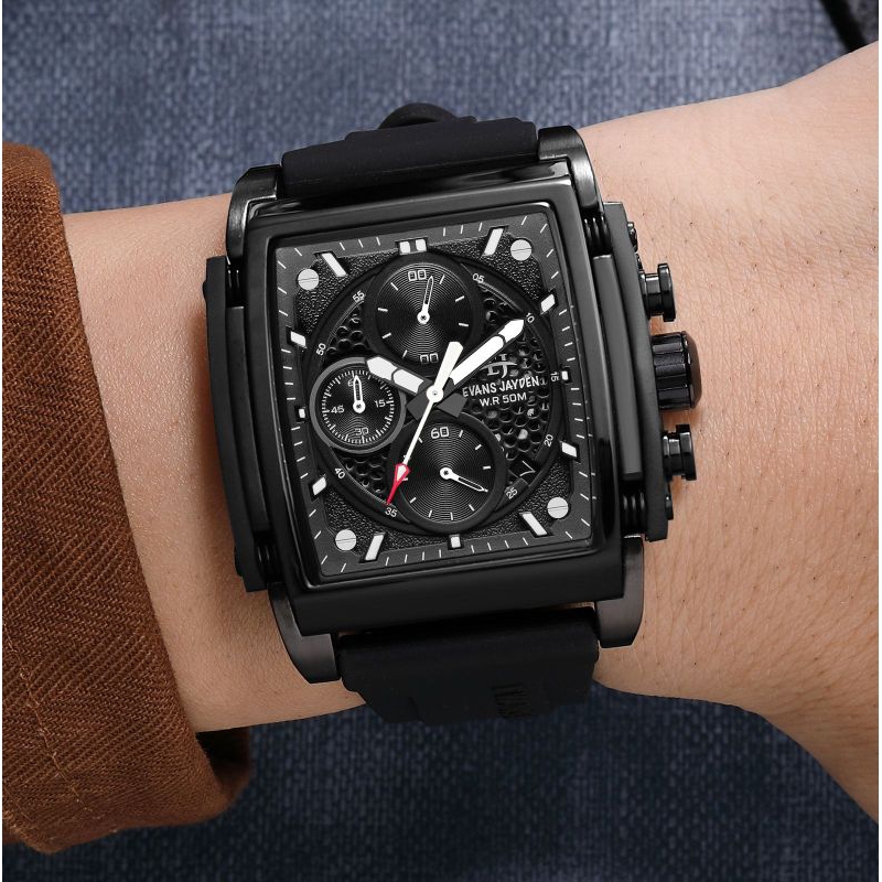 BUY 1 GET 1. JAM TANGAN PRIA EVANS JAYDEN ORIGINAL 9619