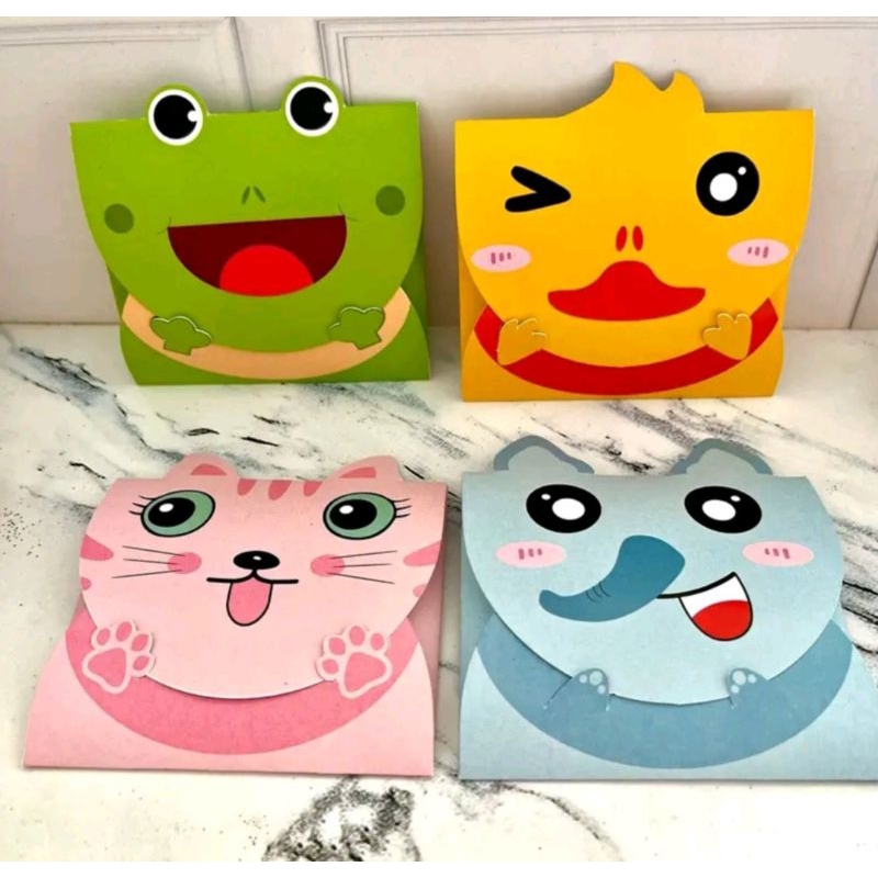 

6 PCS AMPLOP LEBARAN IDUL FITRI 3D MOTIF ANIMAL 2025