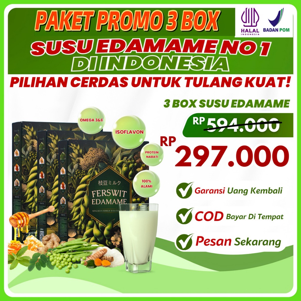 

FERSWIT Susu Edamame Jepang Asli 100% Original Isi 600 Gr
