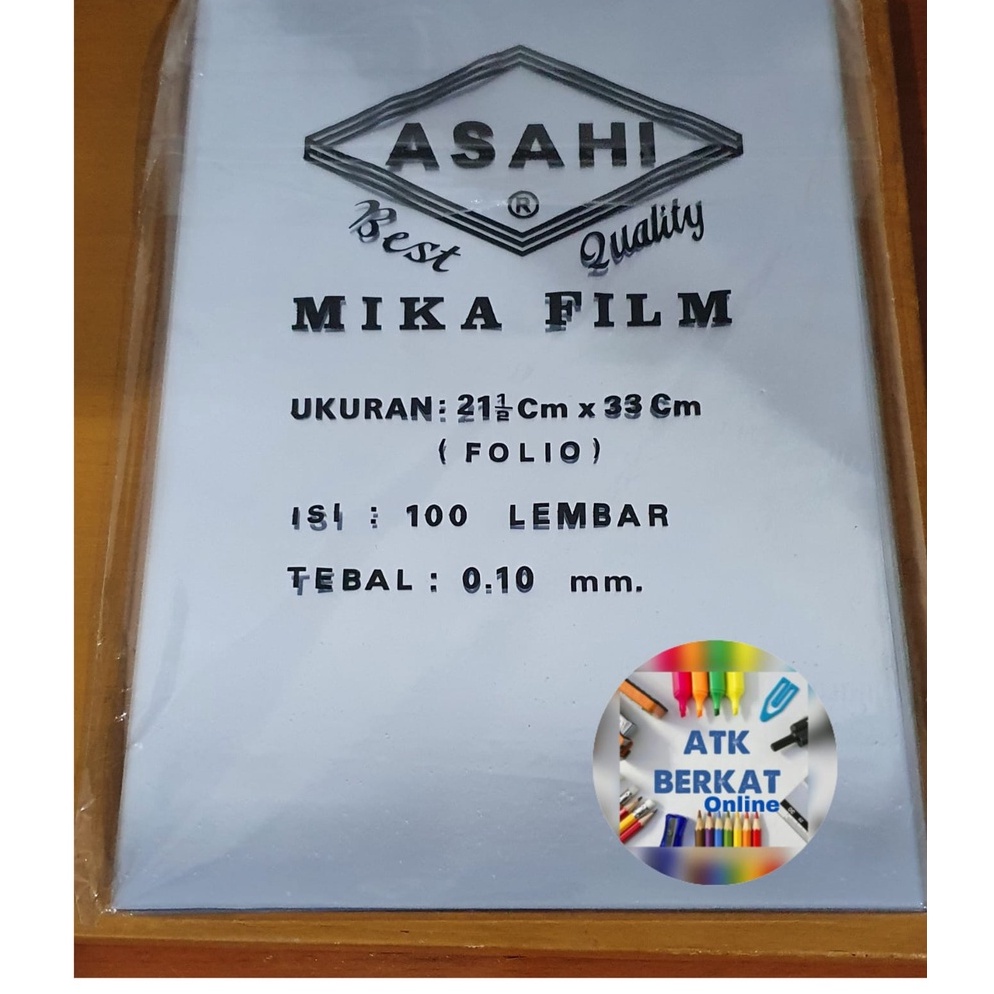 

n6 Murah Cover mika plastik jilid 1 mm FOLIO A4 I86