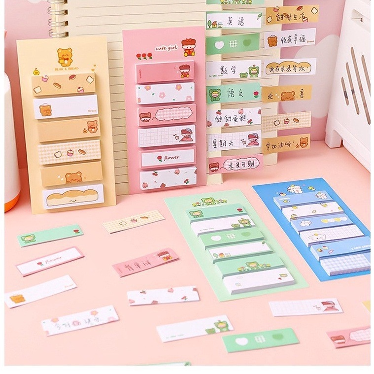 

Kirim Langsung PEMBATAS H57 BUKU STICKY NOTES LABEL HELLO MEOW BERUANG LUCU MEMO MINI Y4