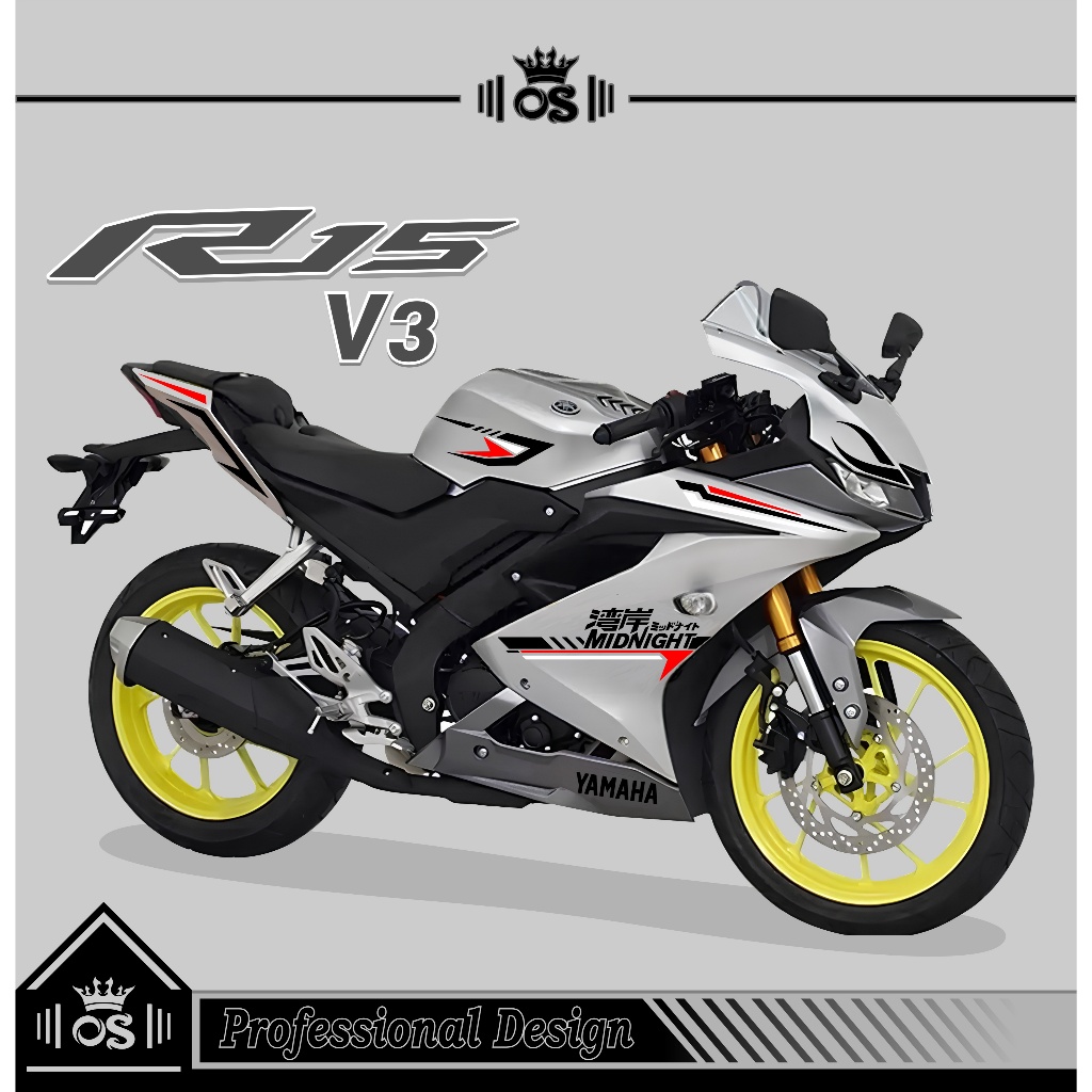 CUTTING STICKER / STRIPING VARIASI YAMAHA R15 V3 / MTF 6 / STRIPING R15 V3 / STIKER YAMAHA / STIKER