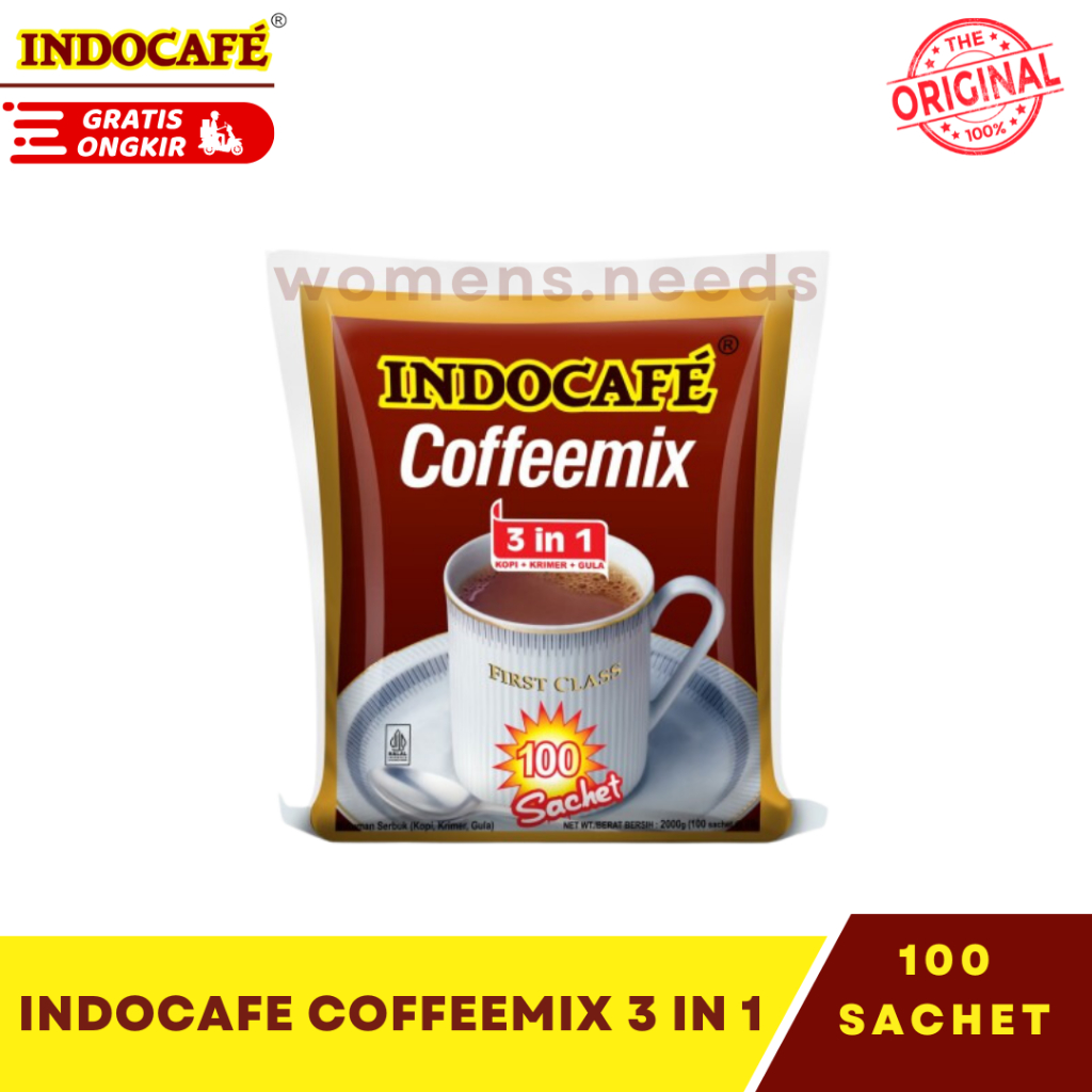 

Kopi Indocafe CoffeeMix 3in1 isi 100Pcs | 20gr