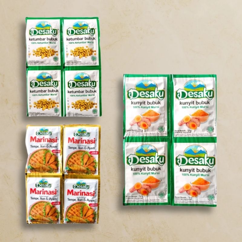 

Bumbu instan Desaku Ketumbar/ Kunyit 1 renceng isi 10 sachet