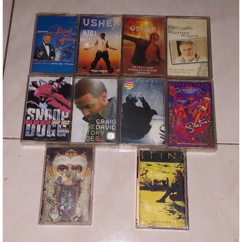 kaset pita JOHANN STRAUSS / USHER-8701 Special Edition / USHER-8701 / KENNY RODGER-15 All Time Love 