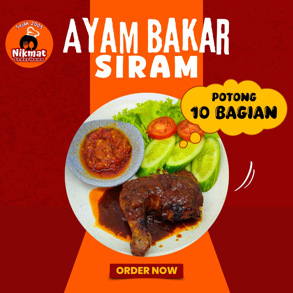 

Ayam Bakar Siram Bumbu Spesial Siap Saji Kemasan Vakum Pack (Ayam Bakar Potong 10)