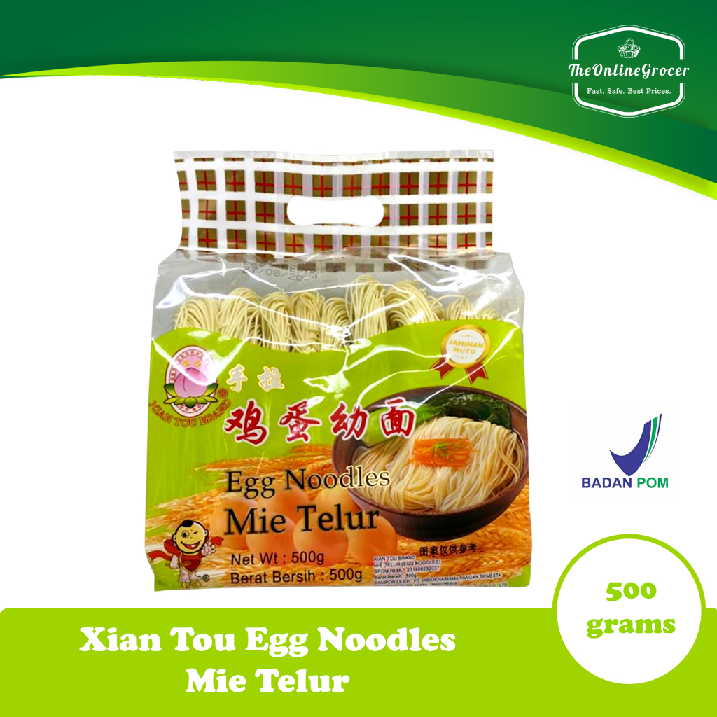

Xian Tou Egg Noodles 500gr - Mie Telur