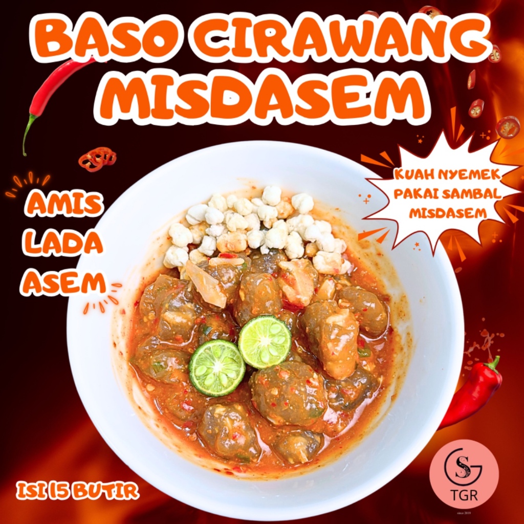 

1 BUNGKUS CIRAWANG SAMBAL MISDASEM ISI 15 BUTIR