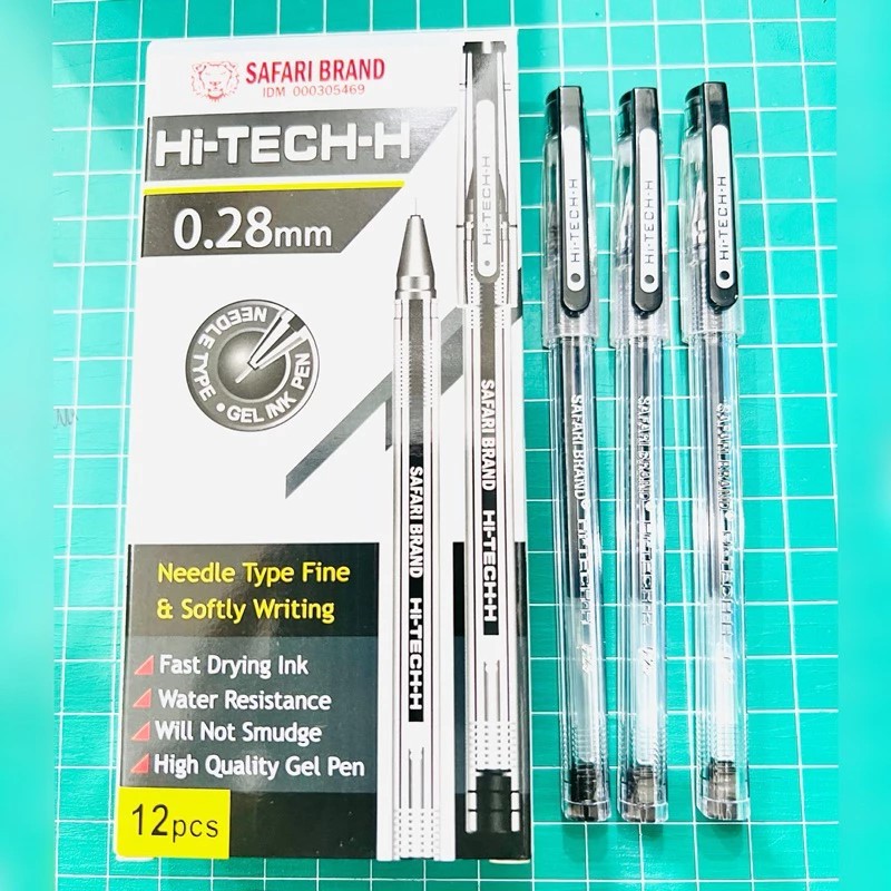 

Pulpen/gel pen Hi-Tech H Safari persegi 0,28 safari /pcs (satuan)