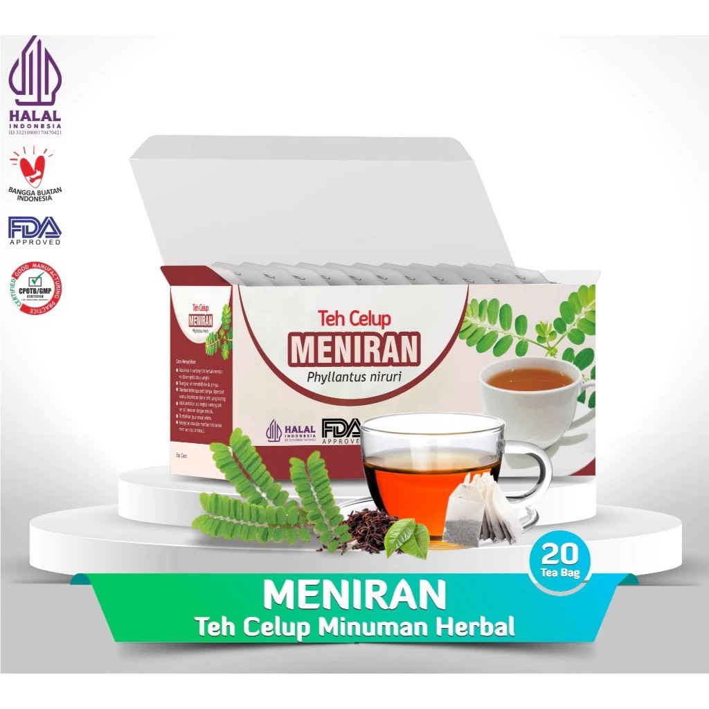 

Teh Celup MENIRAN Tazakka Menurunkan Hipertensi Minuman Herbal daya tahan tubuh isi 20 kantong