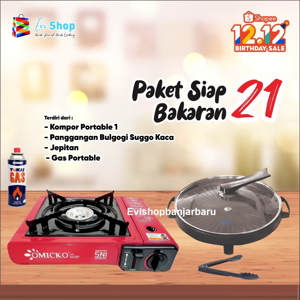 PAKET ALAT BBQ LENGKAP (Tinggal Pakai)