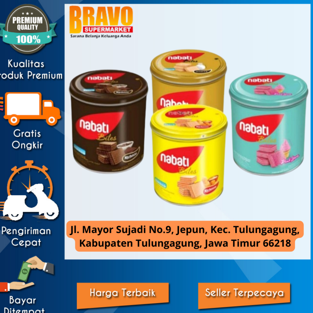 

Bravo Supermarket Tulungagung - Nabati Wafer Kaleng 240