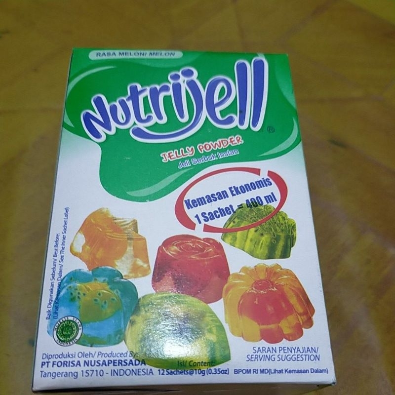 

nutrijell rasa melon isi 12 sachet @10g