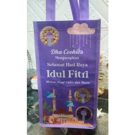 

TAS KUE KERING CUSTOM - TAS COOKIES LEBARAN - TAS HAMPERS IDUL FITRI - GOODIEBAG KUE
