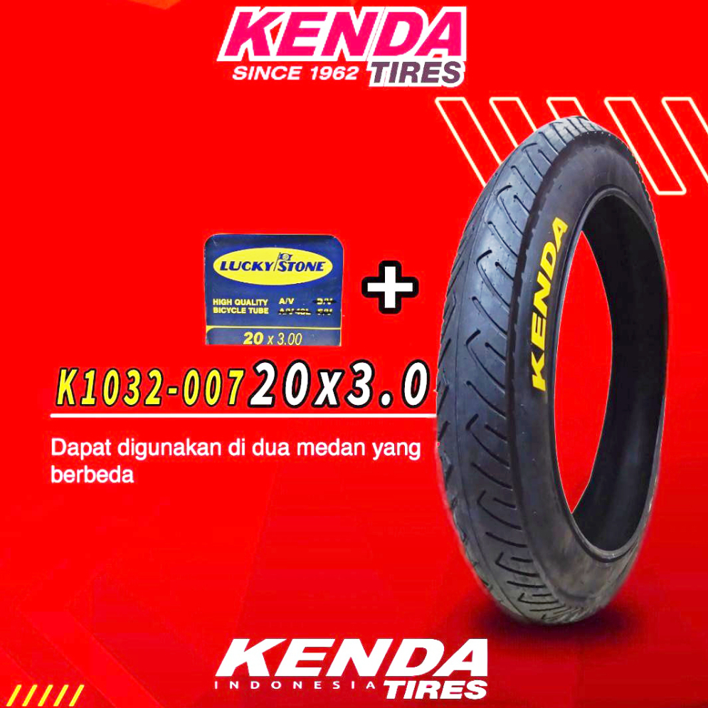 BAN LUAR DALAM SEPEDA BMX 20x3.0 kenda/ban luar sepeda bmx 20x3.0