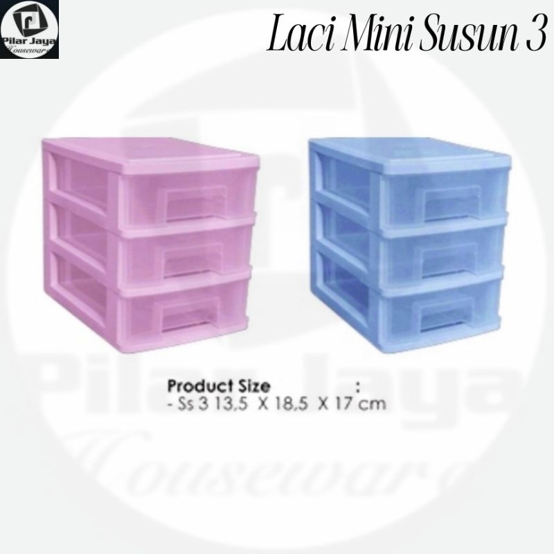 Laci Mini Plastik Susun 3