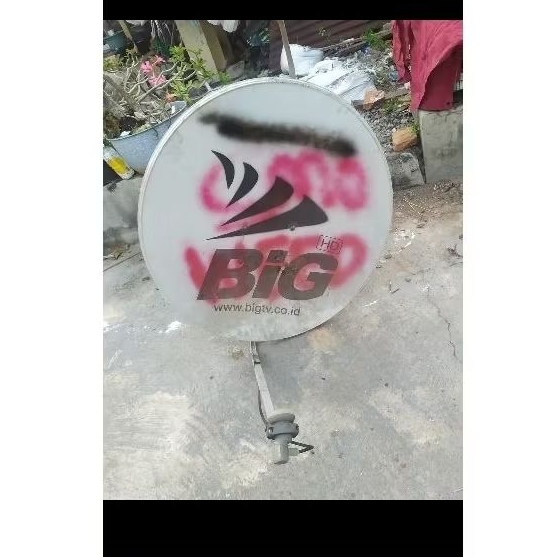 Parabola Bekas Big TV Tanpa LNB & Bracket