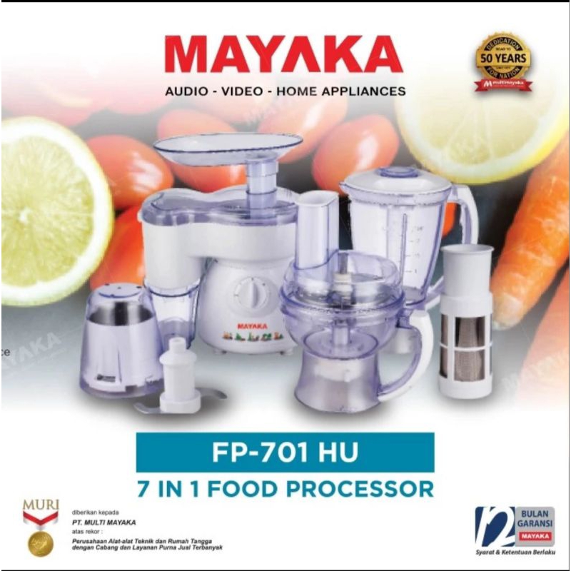 Food Processor Mayaka FP-701 HU | Mayaka FP 701 HU 7in1