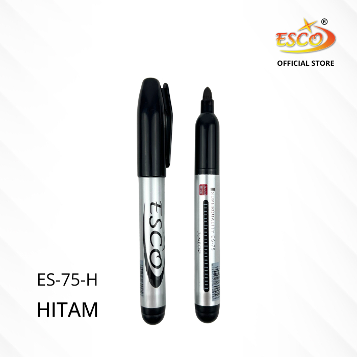 

Spidol Hitam Permanen / permanent marker black ESCO ES-75