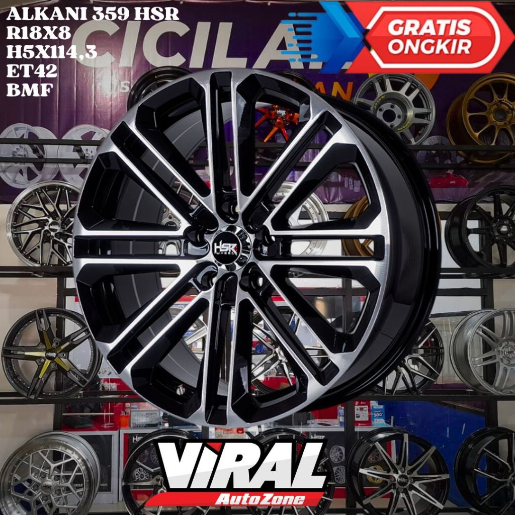 Velg Mobil ALMAZ , CORTEZ , VOXY , VELLFIRE , HSR ALKANI RING 18 R18 MURAH