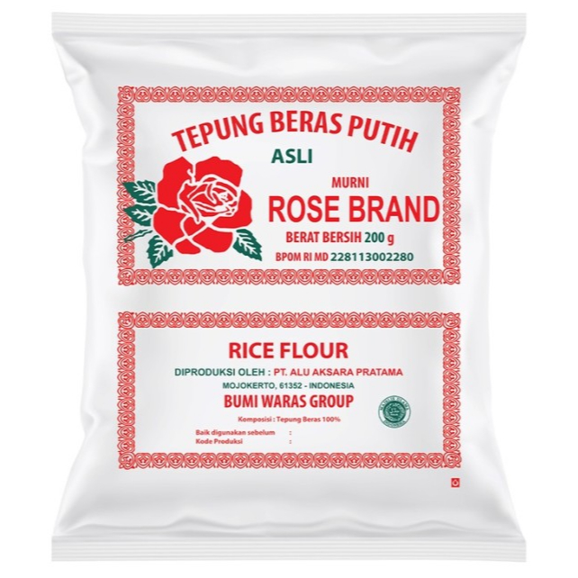 

Tepung Beras Putih Rose Brand 500gr