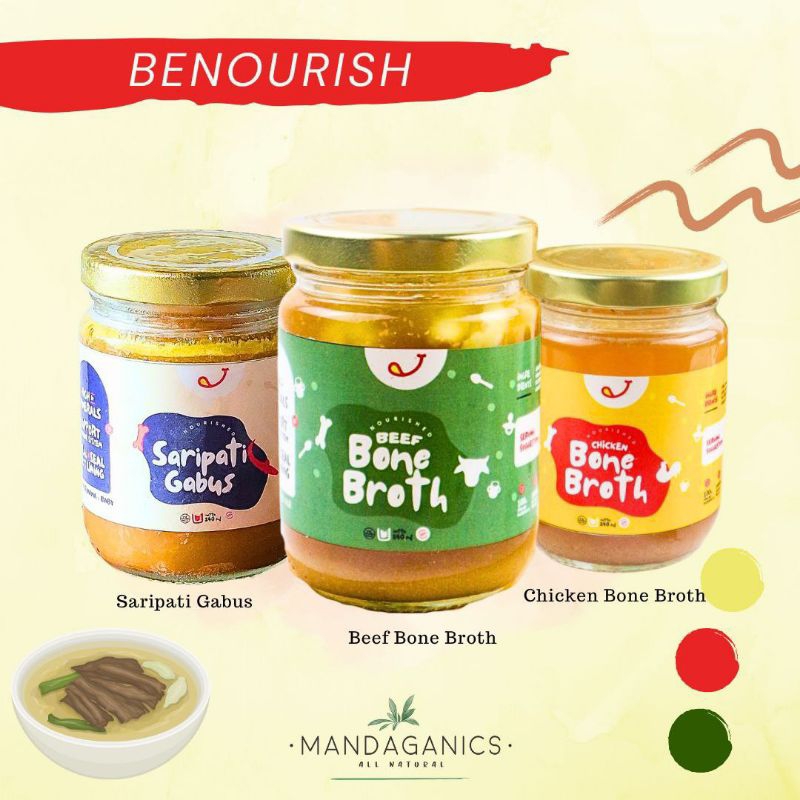 

BENOURISH ORGANIC BONE BROTH | MEAT STOCK CHICKEN BEEF | SARIPATI GABUS | KALDU AYAM SAPI | KALDU GABUS UNTUK MPASI ANAK DEWASA