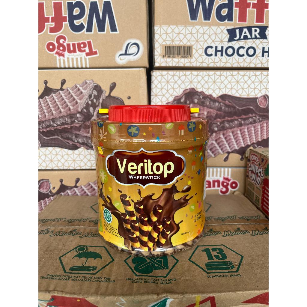 

veritop wafer stick 500 gram 1 dus isi 6 toples