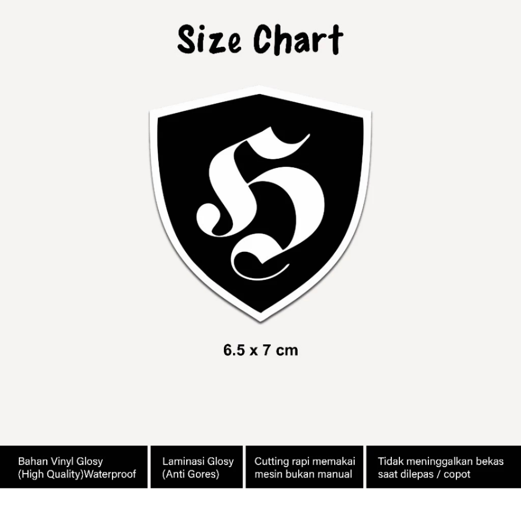 

Stiker Logo Brand Distro Football Vinyl Glossy Sticker Helm Motor Hp Laptop