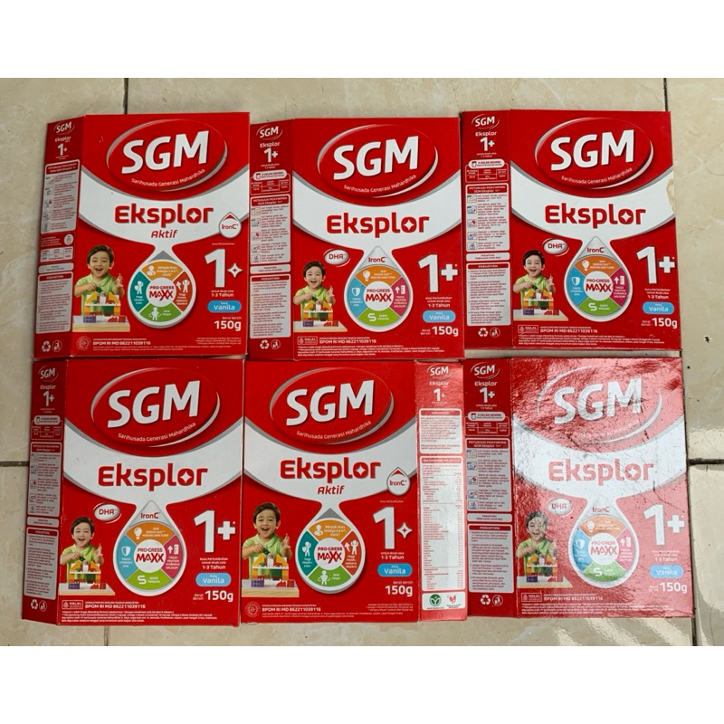 kardus susu SGM (bekas) 150g