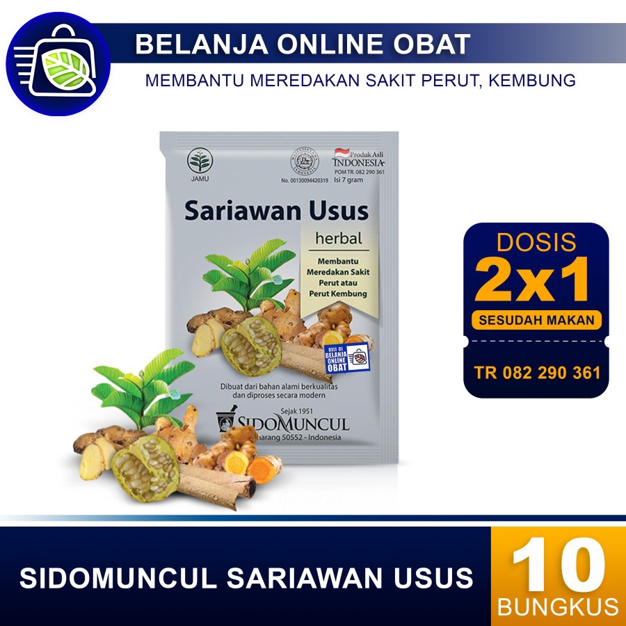 

SIDO MUNCUL JAMU SARIAWAN USUS 10'S // Meredakan Sakit Perut, Kembung