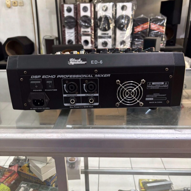 Amplifier Power Mixer Blackspider ED 6 / Black Spider ED6 6 Channel