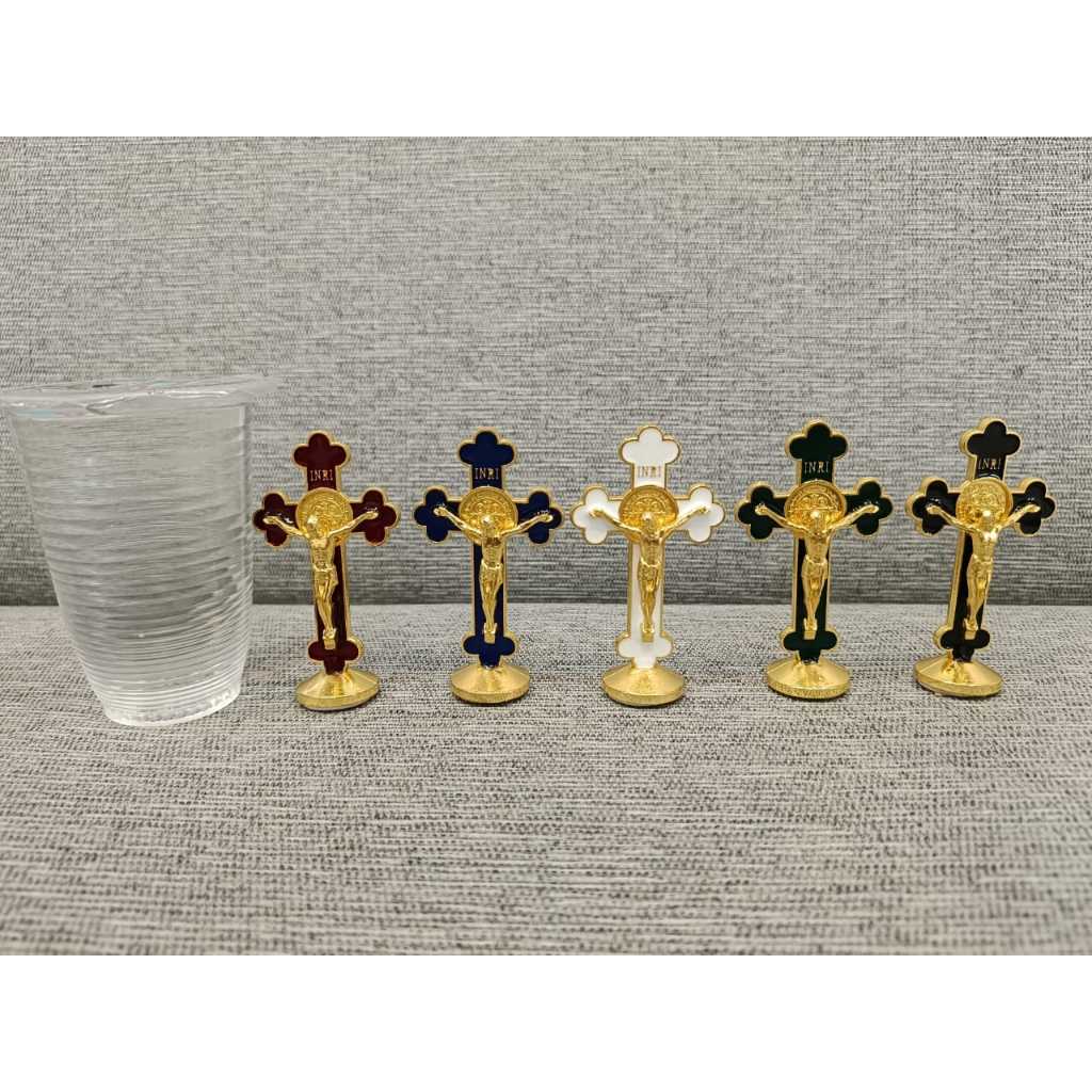 Salib mini Salib dasbor mobil salib duduk mini salib benediktus salib premium salib duduk besi salib