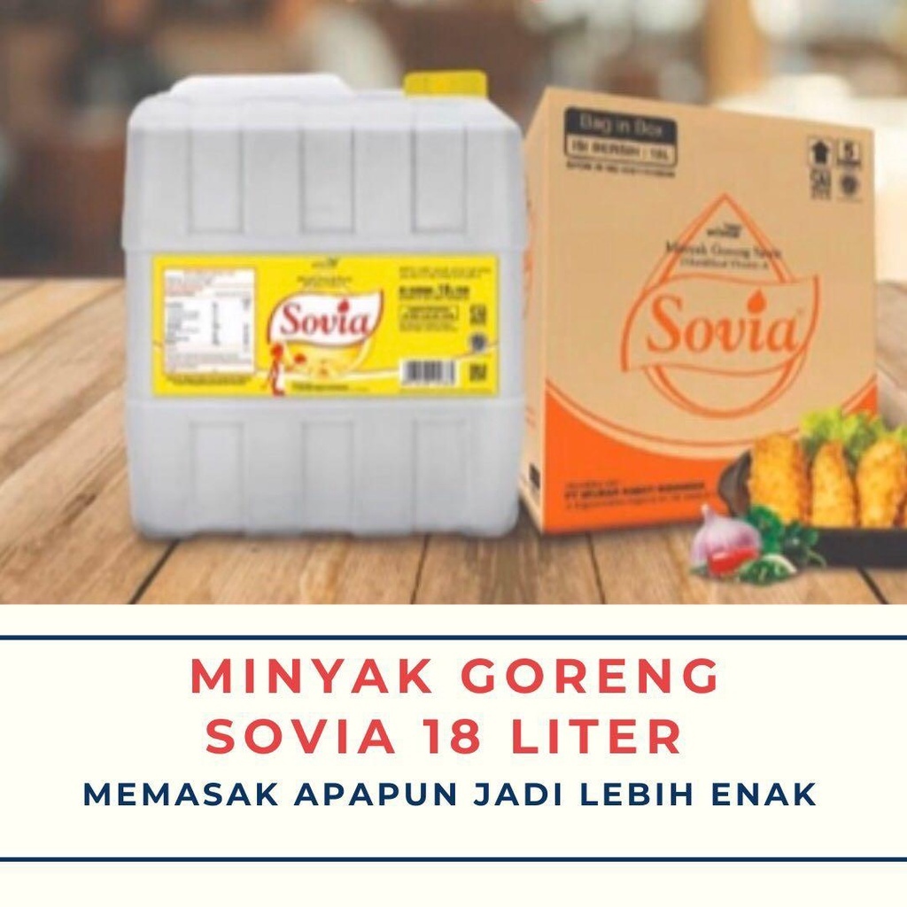 minyak goreng sovia 18 liter