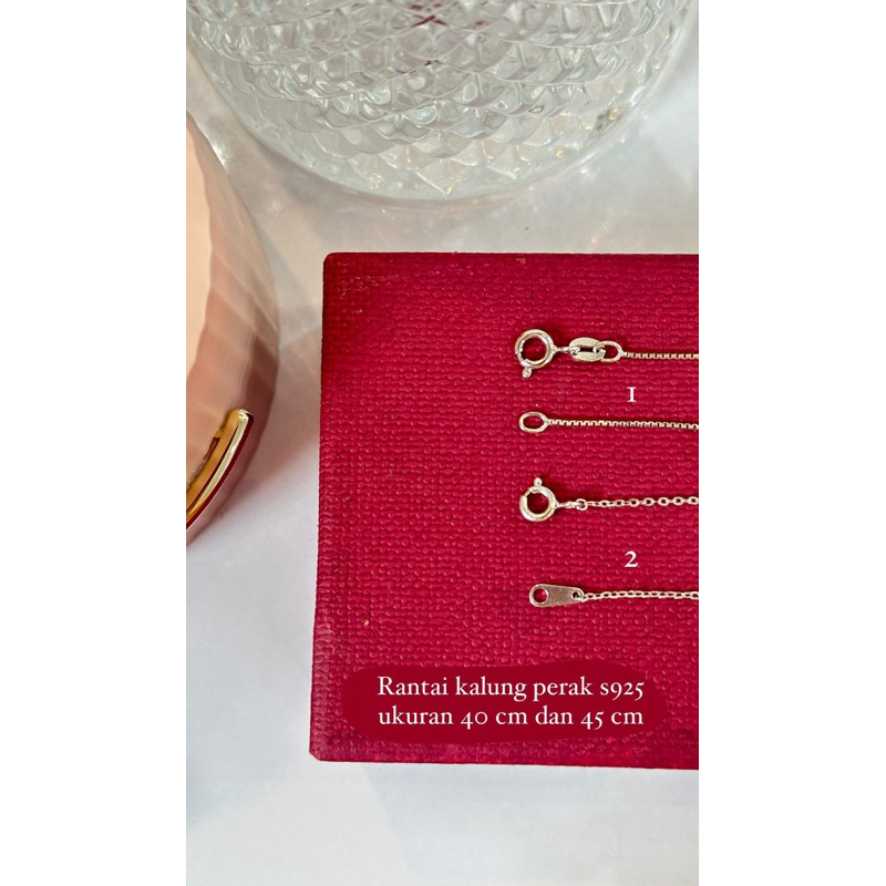 rantai kalung perak asli s925