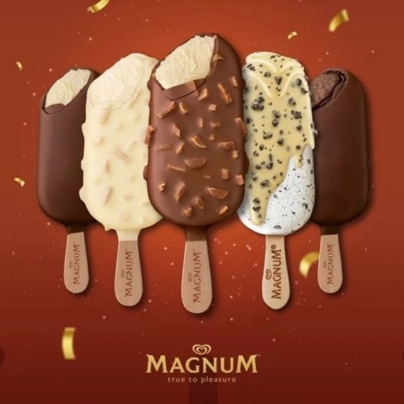 ice cream wall's magnum mini box isi 6 / es krim krem walls