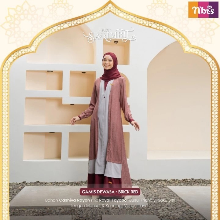 Nibras Sarimbit Gamis Iffa Fashion Muslim Nibras Gamis Wanita