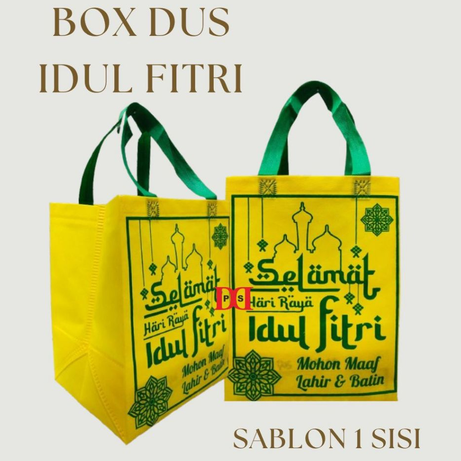 

1 PCS Goodie Bag Series BOX DUS HBPA TLS Idul Fitri UK BOX 20x20 / 22x22 / Model Tas Standing Berbahan Spunbond Edisi Lebaran