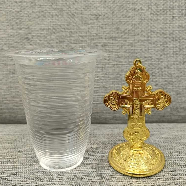 Salib mini Salib dasbor mobil salib duduk mini salib benediktus salib premium salib duduk besi salib